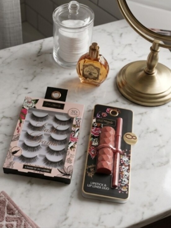 Ed Hardy Other - Ed Hardy Lipstick + Liner And Set Of Lashes